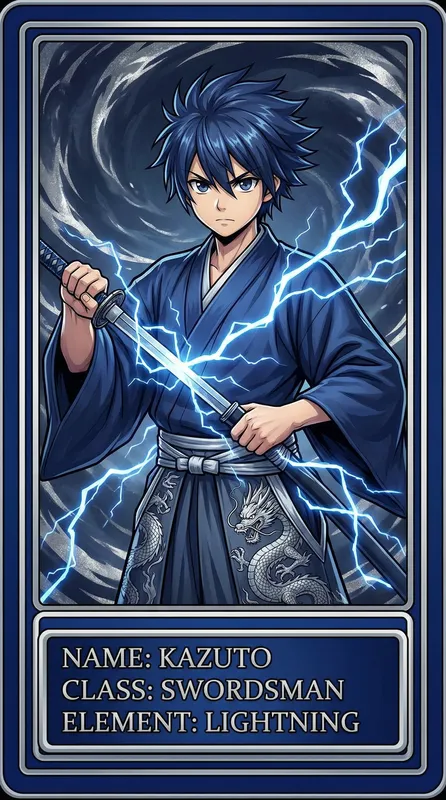 雷电剑士角色卡片——日韩欧洲亚洲suv精选动漫角色